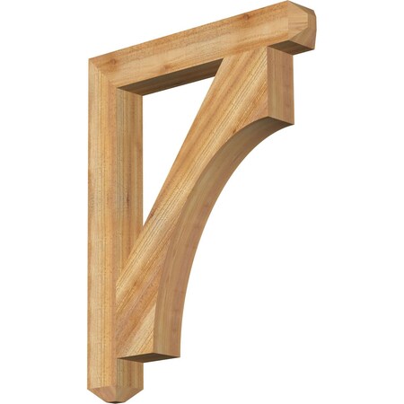 Ekena Millwork Westlake Craftsman Rough Sawn Bracket, Western Red Cedar, 4"W x 28"D x 36"H BKT04X28X36WTL04RWR